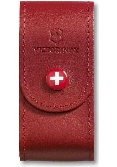 Victorinox Deri Kamp Çakı Kılıfı 4.0521.1 Kırmızı Çıt Çıt Düğmeli Kırmızı