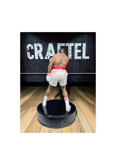 Muhammed Ali Boksör Efsanevi Sporcu Özel Altlıklı 3d Figür El Boyaması 15 Cm