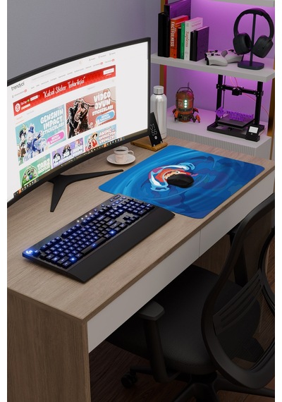 Ponyo Anime V1 - 48x40 Xl Gaming Kauçuk Kaymaz Taban Mouse Pad Fare Altlığı