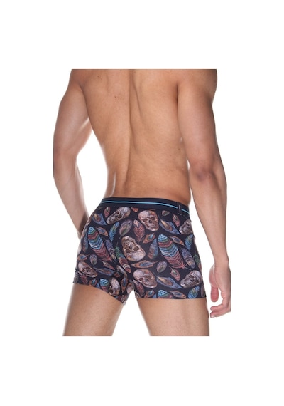 Darkzone Kurukafa Desenli Erkek Boxer (Dijital Baskılı) - Dzn2065 Çok Renkli