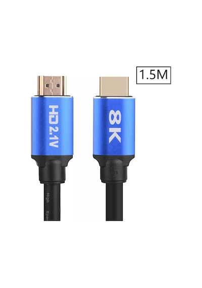 Alfais 5094 8K Ultra HD 2.1V Altın Kaplama Hdmi Kablo UHD 1.5 M
