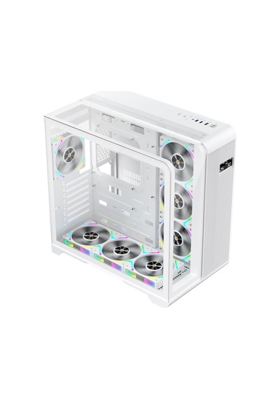 Rt7 Beyaz Dıgıtal 850w 80+ Gold Full Modüler 4x12cm Argb 3 Taraflı Temperli Cam Usb 3.0