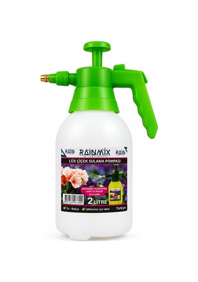 Lexroo Raın 2 Litre Basınçlı El Pompalı Püskürtücü, Ayarlanabilir Uçlu Otomatik Sulama Spreyi, Çiçek