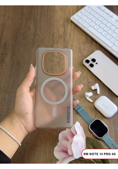 Redmi Note 14 Pro 4g Magsafe Uyumlu Mat Sert Klein Kılıf Gri