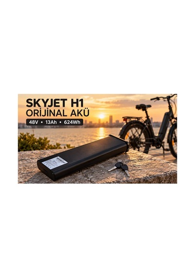 H1 Elektrikli Bisiklet Orıjınal Akü Siyah