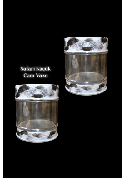 Safari Küçük Cam Vazo Çok Renkli