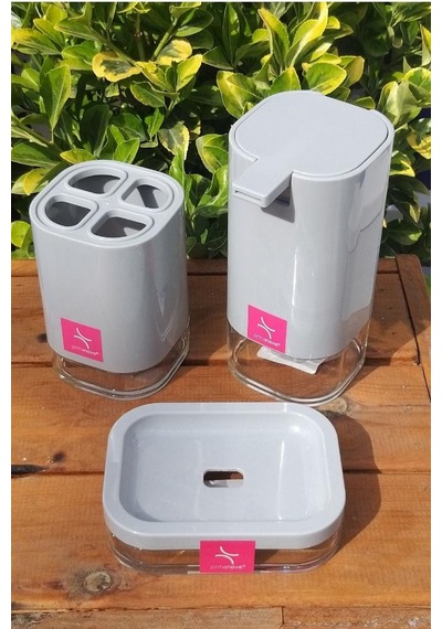 Prima Nova Klar Banyo Seti Gri Gri