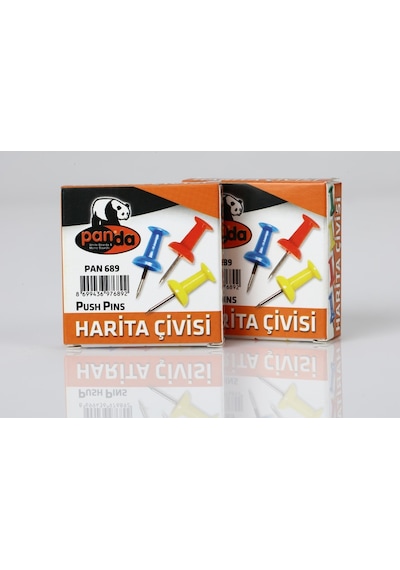 1 Kutu 18 Adet Harita Çivisi İğne Raptiye İğne Küçük İç Kutu-pan689