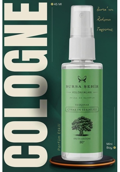 Bursa Şehir Kolonyaları Çınar'ın Serinliği Eau De Cologne 80 , 45 Ml