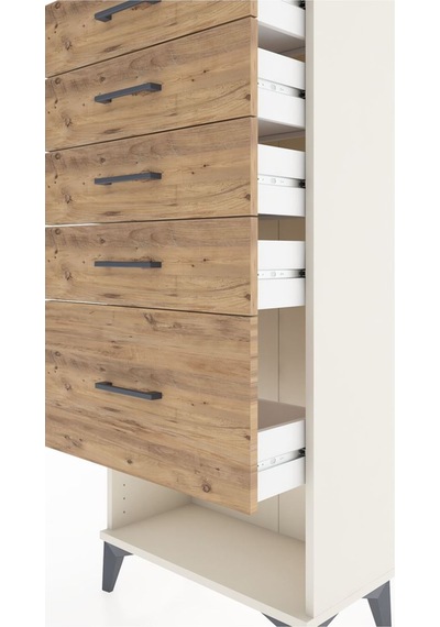 Hyperion Dolap 5 Çekmeceli 60x44x134 Aytaşı-çam Aytaşı