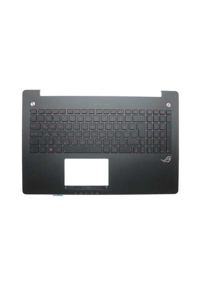 Asus Uyumlu N550JK-CN090H, N550JV-DB71-CA, N550JV-DB72 Klavye Kasalı Işıklı (Siyah TR) (Pars Power) Siyah Kasalı - Işıklı 267103