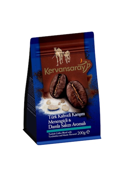 Kervansaray Türk Kahveli Karışım Menengiçli & Damla Sakızlı Yöresel Kahve 200 G