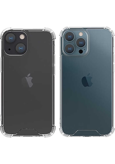 Apple Uyumlu iPhone 13 Mini Uyumlu Zore Kamera Korumalı Nitro Anti Shock Silikon-renksiz Renksiz -