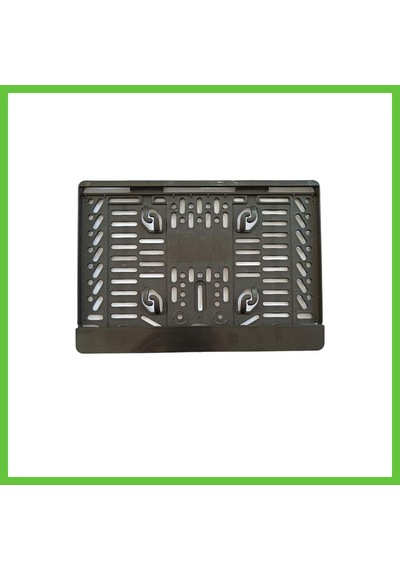 Bezos Çıtalı Kare Plastik Plakalık Motosiklet Plaka Altlığı 25x16cm Dmc