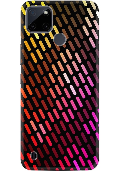 Realme C21Y Kılıf Resimli Desenli Silikon Platinium Series Line Neon 2 1842