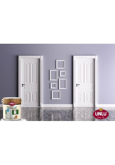 Ünlü Protect Aqua Su Bazlı 1K Panel Kapı Boyası Beyaz 5L