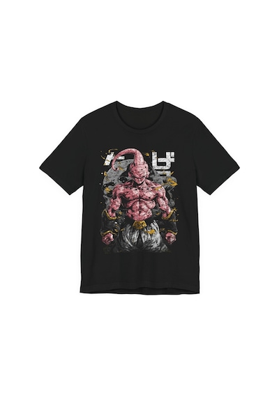 Ustaprint3d Majin Buu Anime Tişört Dragon Ball Z Tasarım %100 Pamuk Dtf Baskılı Unisex Oversize T-shirt Siyah Ustaprint3d Majin Buu Anime Tişört Dragon Ball Z Tasarım %100 Pamuk Dtf Baskılı Unisex Oversize T-shirt Siyah