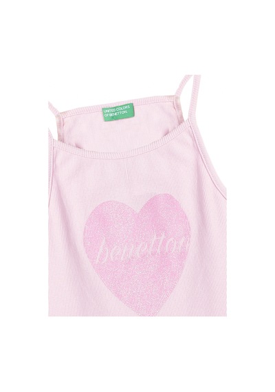 United Colors Of Benetton Kız Çocuk Pembe Atlet Bnt-g21220