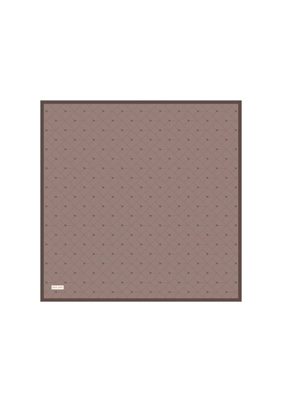 Pierre Cardin Açık Kahverengi 90x90 İpek Twill Eşarp Açık Kahverengi Açık Kahverengi