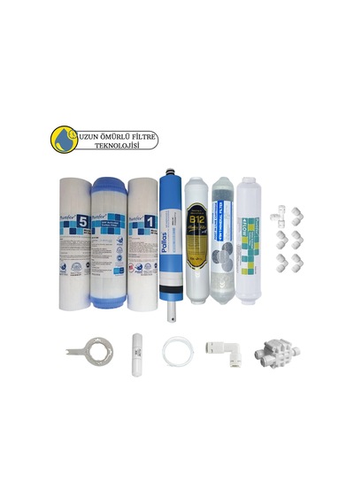 Purefer Açık Kasa Çift Sedimentli Sertifikalı 7li Pallas Mebran Şeffaf 4lü Mineral+b12 Alkali