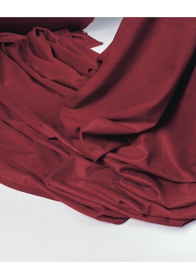 Kırmızı Renkte Süet Kumaş En: 120 Cm-10471 Kırmızı