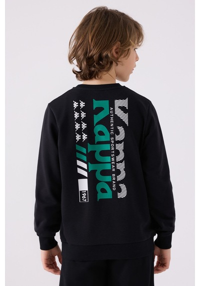 Kappa Erkek Çocuk Siyah Sweatshirt 5274-45414 Siyah