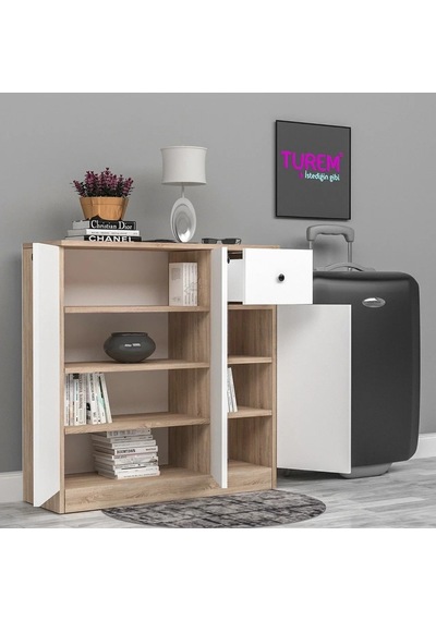 Home Çok Amaçlı 3 Kapılı Dolap Mdf Beyaz Home Çok Amaçlı 3 Kapılı Dolap Mdf Beyaz