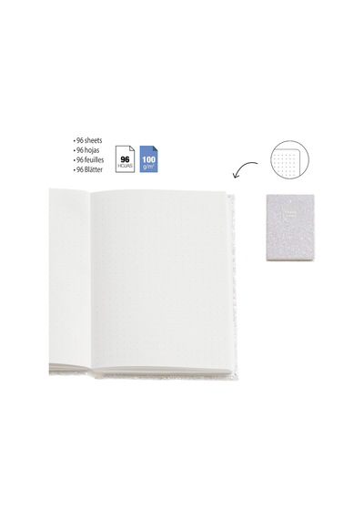 Mr Defter-b2f Parlak Defter Beyaz Noktalı Çok Renkli