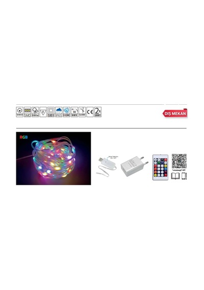 Horoz Faıry-10 Rgb Led Seti Animasyonlu 10 Metre Usb Uygulama Kontrol