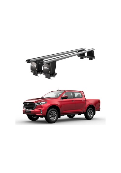 Royal Mazda Bt-50 2011 Ve Sonrası Uyumlu Gri Kilitli Ara Atkı Port Bagaj Tavan Barı