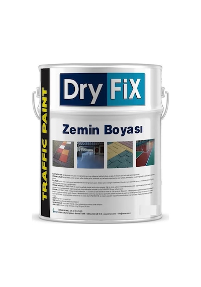 Dryfix Traffic Paint Zemin Boyası 5 Kg Ral 5015 Mavi Diğer