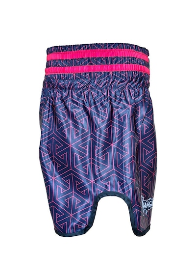 Dragondo Mt3442 Muay Thai Şortu Kick Boks Şort Neon Pembe Dijital Baskılı Şort Siyah