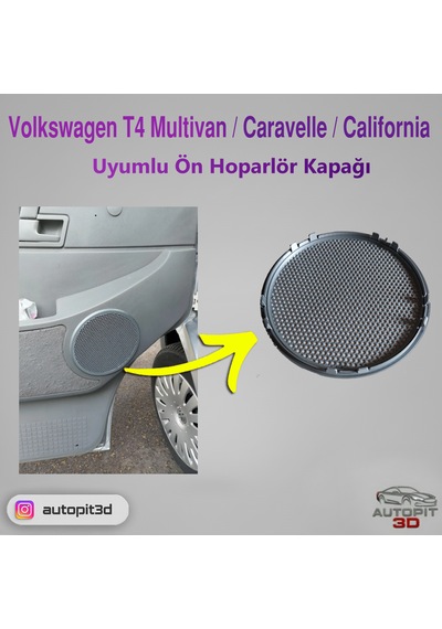 Volkswagen T4 Multivan / Caravelle / California Uyumlu Ön Hoparlör Kapağı 1996-2003 Volkswagen T4 Multivan