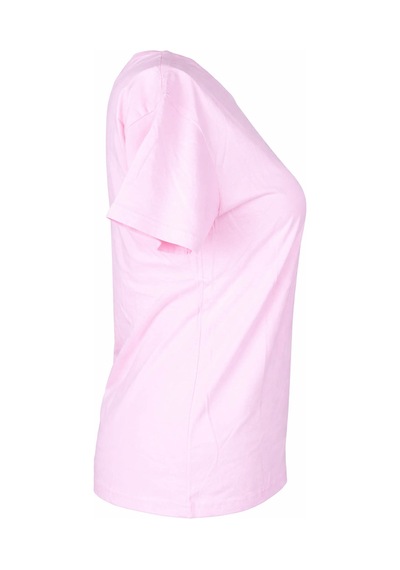 Trender Limon O Yaka Relaxed Fit Pembe Kadın T-shirt 26ydt1000013