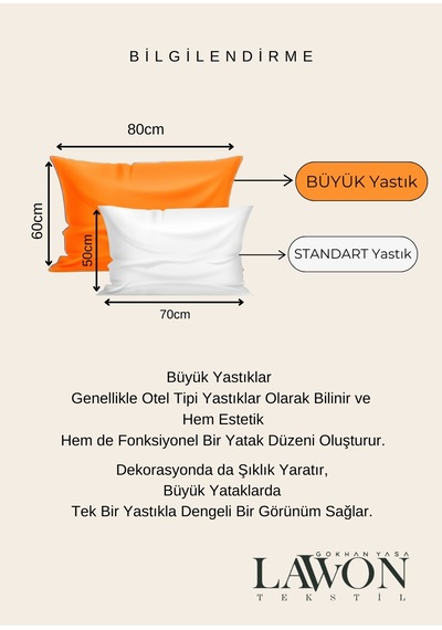Lawon Comfort Serisi 1 Adet Nano Jel Yastık 50x70cm 1200gr Beyaz