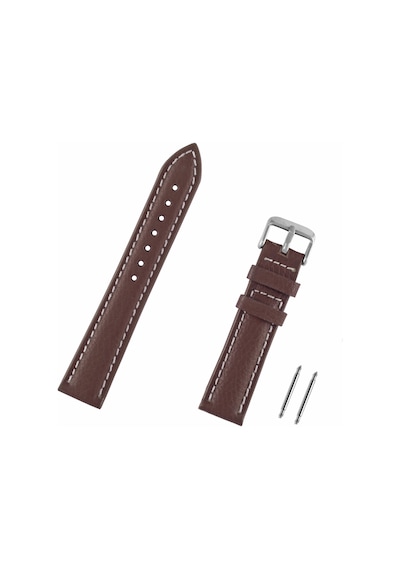 Saatse 22mm Kahverengi Taba Floter Hakiki Deri Saat Kordon