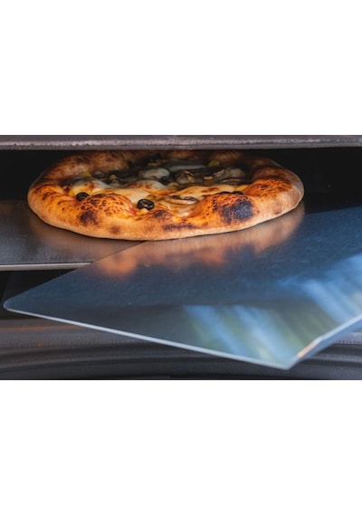 Gartner Pizza Küreği - 304 Paslanmaz Çelik - 36x35 Cm Gri