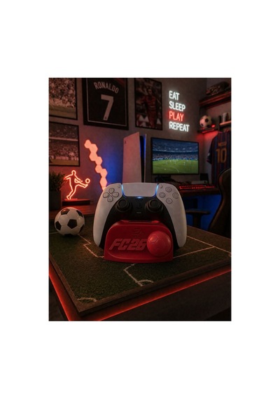 Playstation 5 Dualsense Uyumlu Fc26 Stand Kırmızı