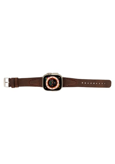 Bloomstrap Avilla Coffee Hakiki Deri Apple Uyumlu  Watch Kayışı-44/45/46/49mm