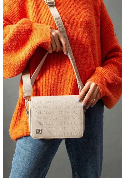 Just Polo Kadın Yeni Sezon El Ve Omuz Çantası Ebat : 26x17 Cm Kum Camel