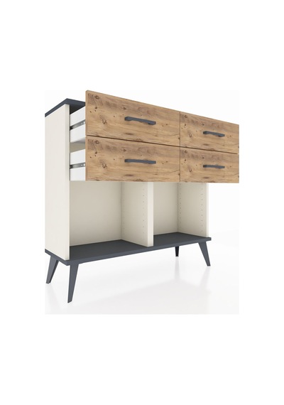 Arges Şifonyer 4 Çekmeceli 88x30x80 Aytaşı-antrasit/çam Antrasit/çam Arges Şifonyer 4 Çekmeceli 88x30x80 Aytaşı-antrasit/çam Antrasit/çam