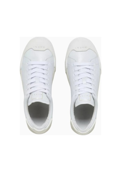 Marni Dada Bumper Deri Kadın Sneakers, Modern Tasarım Ve Italyan Işçiliği Beyaz