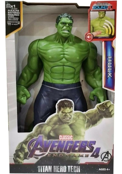 Hulk Figürü - Sesli Işıklı 30 Cm Yeşil Dev Hulk Figürü . Hulk Oyu