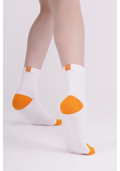 The Socks Company 3 Çift Kadın Beyaz Tenis Çorabı 23SDCR980P Beyaz