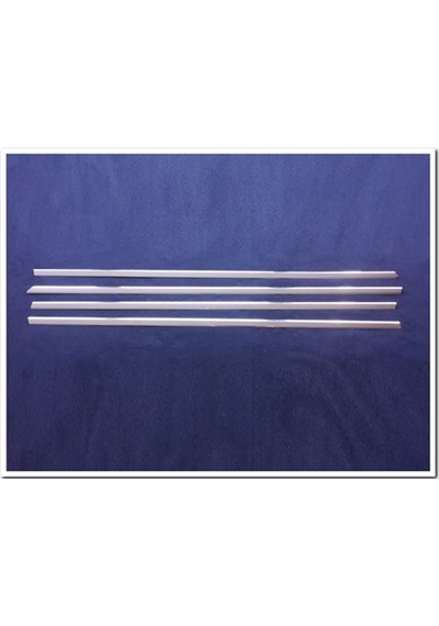 Markadan Mercedes C W204 Krom Cam Çıtası 2007-2014 4 Parça Paslan