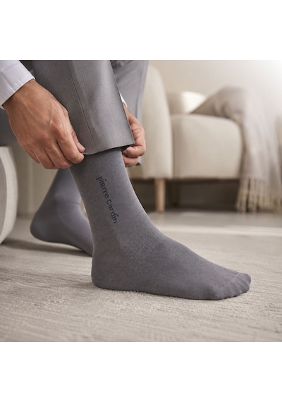Pierre Cardin Gri Merserize Çorap 41-44 Beden Klasik Günlük Çorap Çok Renkli