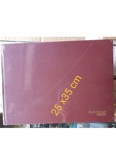 Cari Hesap Ticari Defter 25 X 35 Cm 100 Yp 70 Gr Kağıt Sert Kapak