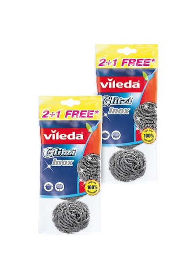 2 Paket 3 Lü Çelik Bulaşık Teli