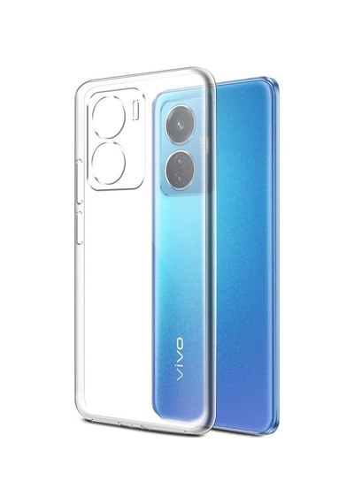 FitCase Vivo Y16 Kılıf Kamera Korumalı Silikon Şeffaf Arka Kapak