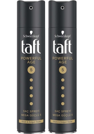 Taft Powerful Age İnce ve lamış Saçlar İçin Sprey 2 x 250 ML